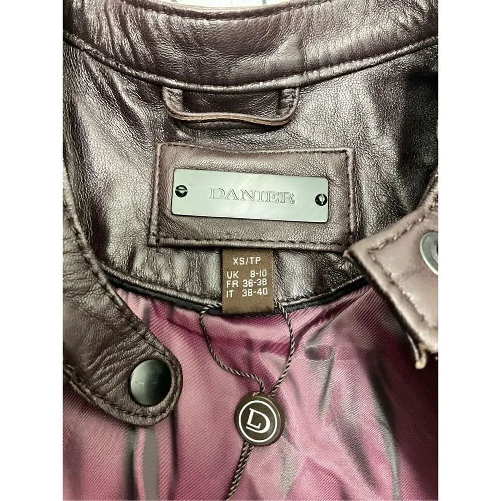 DANIER Leather Moto Jacket - Picture 5 of 7